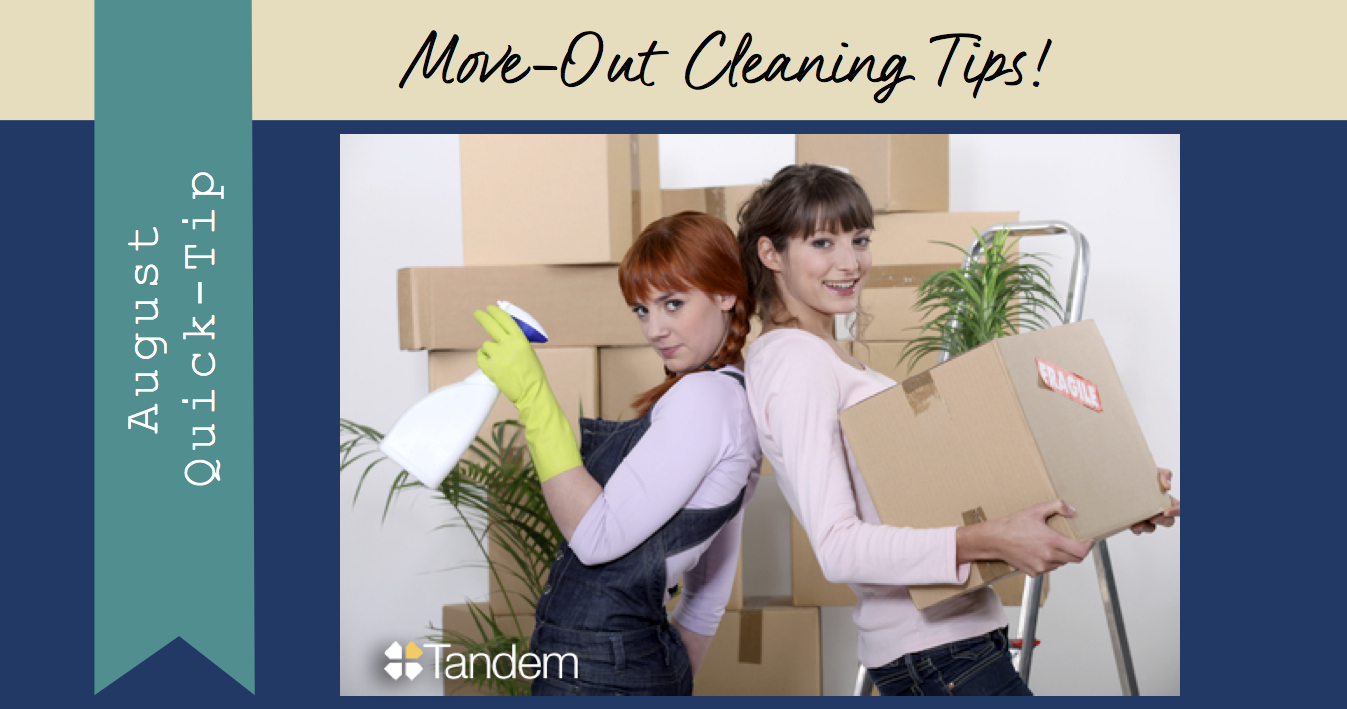Move out cleaning tips for your Davis apartment security deposit 