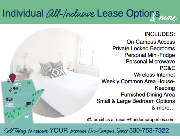 DormStyle Living at UC Davis Davis Apartments Tandem Properties